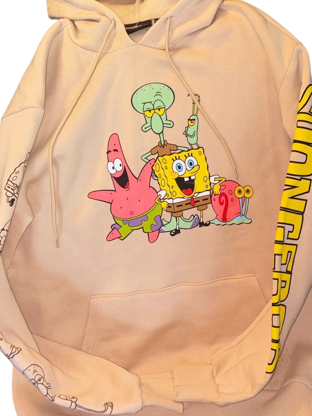 Nickelodeon SpongeBob Beige Hoodie - Picture 4 of 5